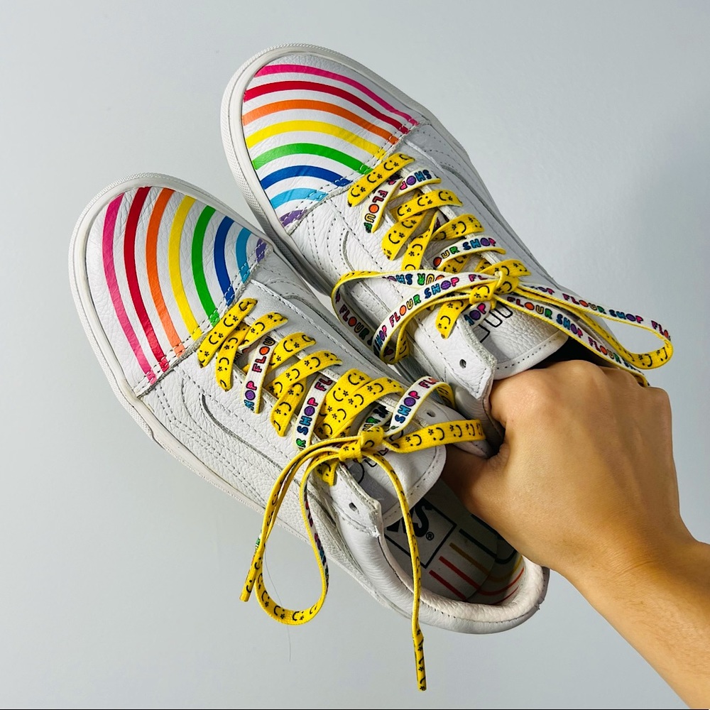 LIKE NEW Vans Flour Shop x Old Skool